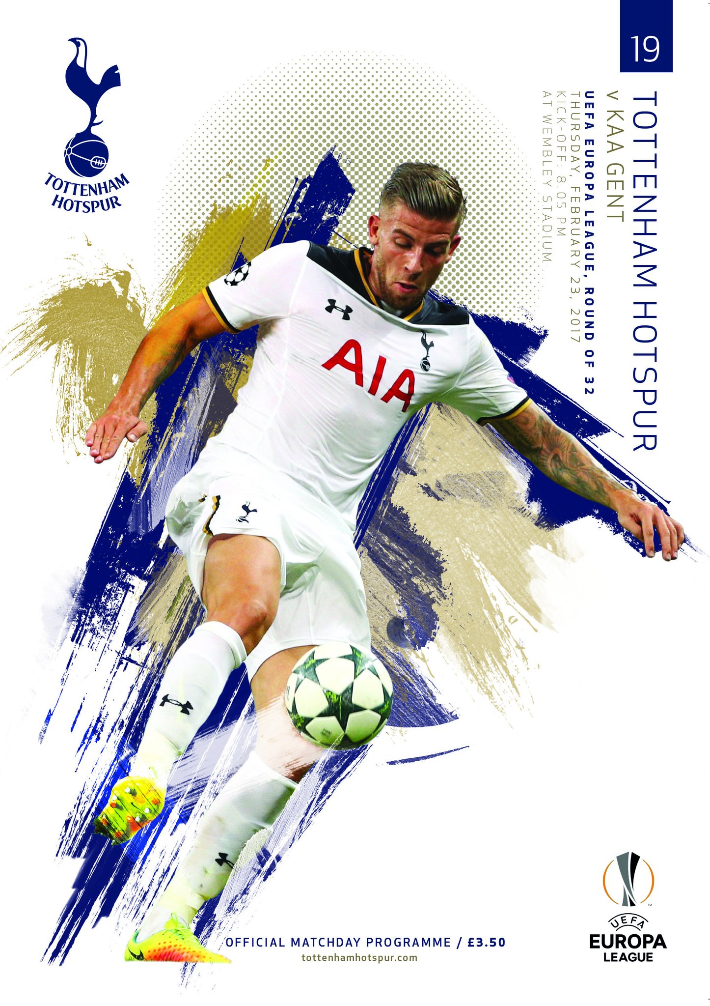 2016/17 EUROPA LEAGUE - TOTTENHAM HOTSPUR v GENT